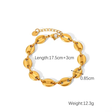 Oval Disc Bracelet