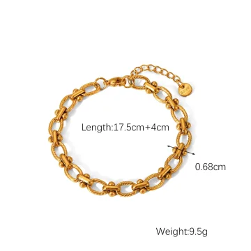 Oval Twist Link Bracelet