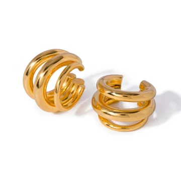 Small 18K Gold Plated Ear Cuffs