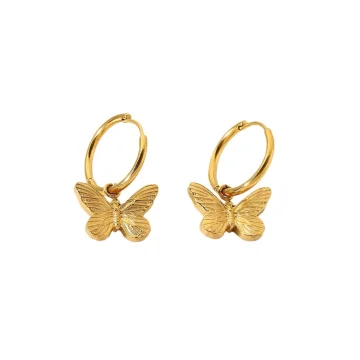 Dangle Butterfly Huggie Earrings for Women
