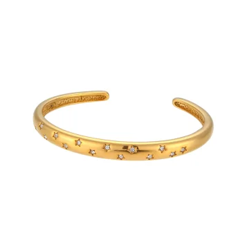 Aurora - Minimalist Star Cuff Bracelet