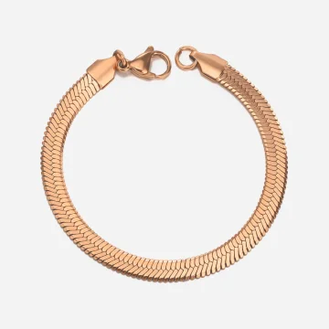 Simple Snake Chain Bracelet - Silver, Gold, Rose Gold