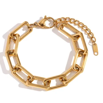 Nova - Bold Rectangle Chain Bracelet
