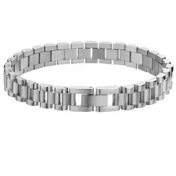 Victoria - Silver Watch Chain Bracelet