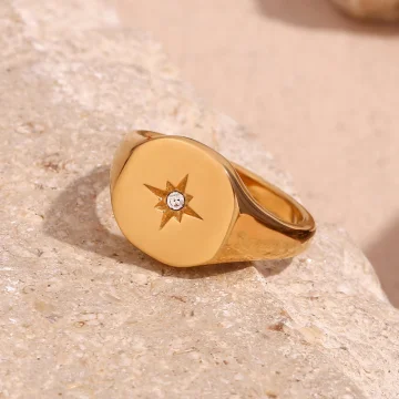 Ashley - Classic Star Diamond Band Ring