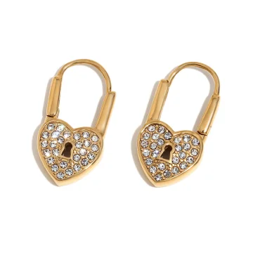 Chloe - Her Lock Heart Earrings