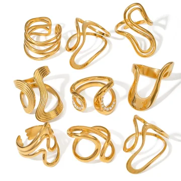 Amy - Unique Open Irregular Ring Collection