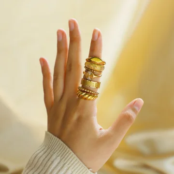 Emily - 18K Gold Plated Women's Rings