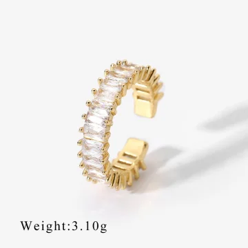 Gold Cubic Zirconia Ring 10417
