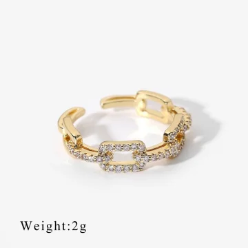 Gold Cubic Zirconia Ring 10420