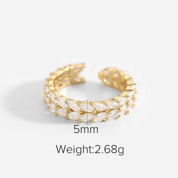 Gold Cubic Zirconia Ring 10425