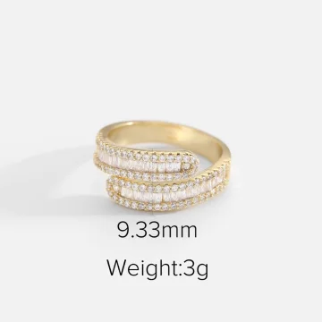 Gold Cubic Zirconia Ring 10426