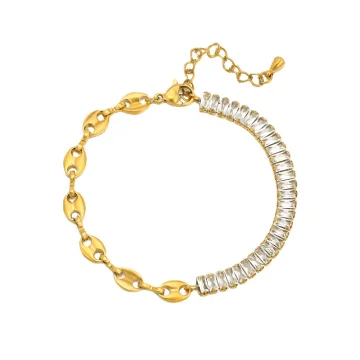 Susan - Luxury Stone and Golden Charm Bracelet