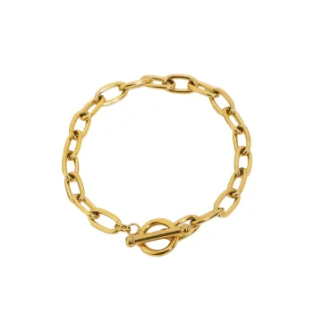 Clara - Thick Bar Clasp Bracelet