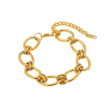 Elena - Bold Oval Link Bracelet