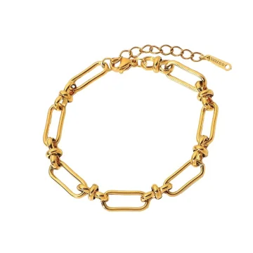 Luna - Rectangle Link Chain Bracelet